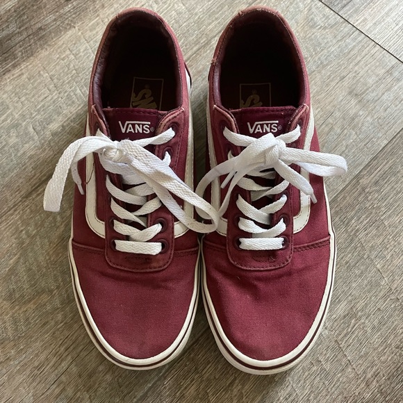 Womens Maroon Vans - Picture 2 of 3